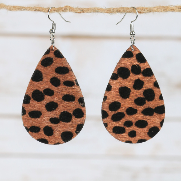 Jewelry - Brown Leopard Teardrop Earrings Jewelry - Brown Leopard Teardrop Earrings